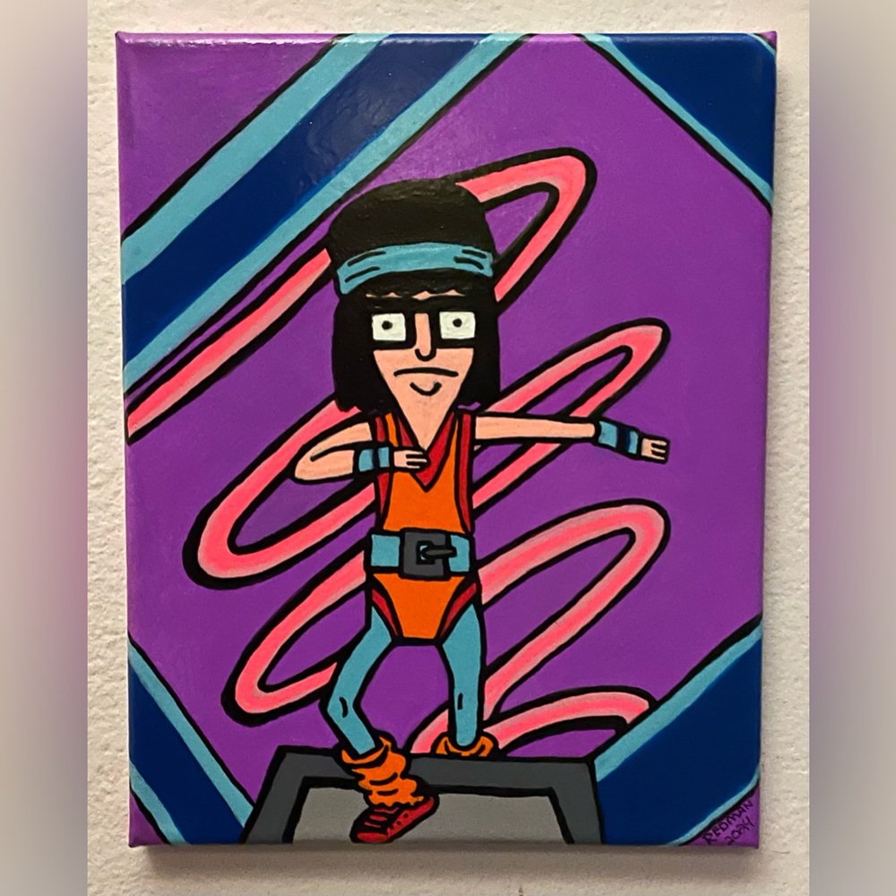 “Tina’s Gets Physical” Tina Belcher 8X10 Acrylic Painting on Canvas Bobs Burgers